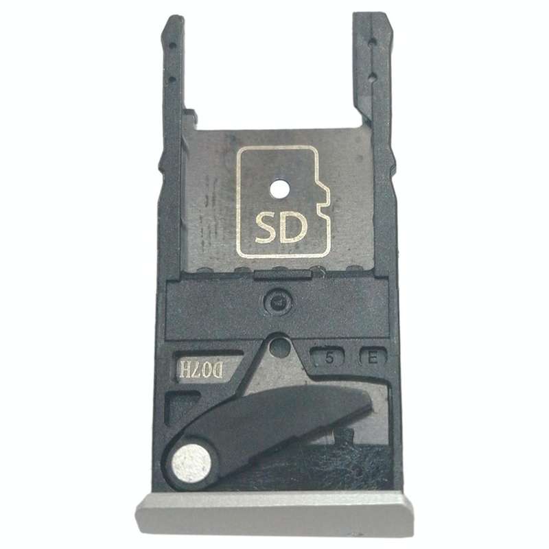 SIM Card Tray + Micro SD Card Tray for Motorola Moto X Style / XT1575(Silver)
