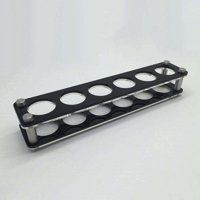 Acrylic Round Hole Wine Glass Holder, Layer (specification): 6 Grids