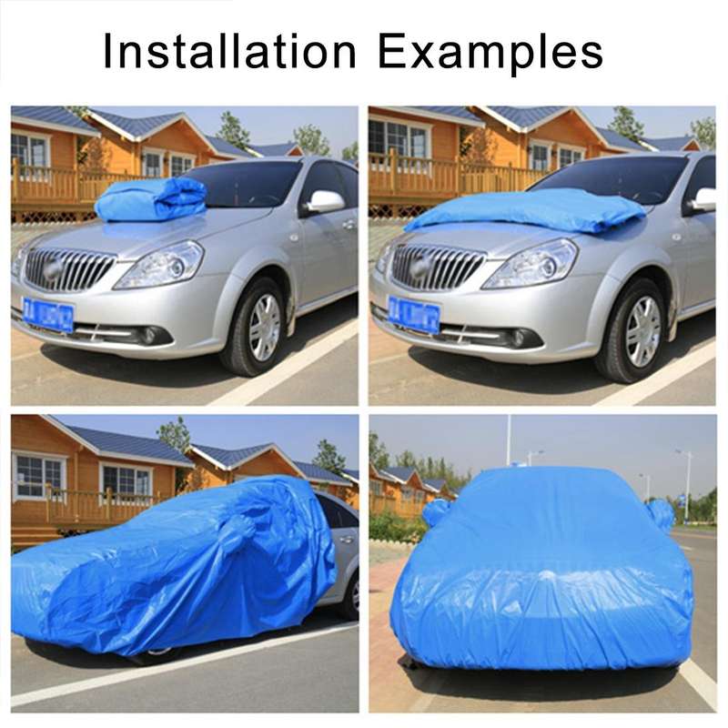 Anti-Dust Anti-UV Heat-insulating Elastic Force Cotton Car Cover for Hatchback Car, Size: 3.9m~4....