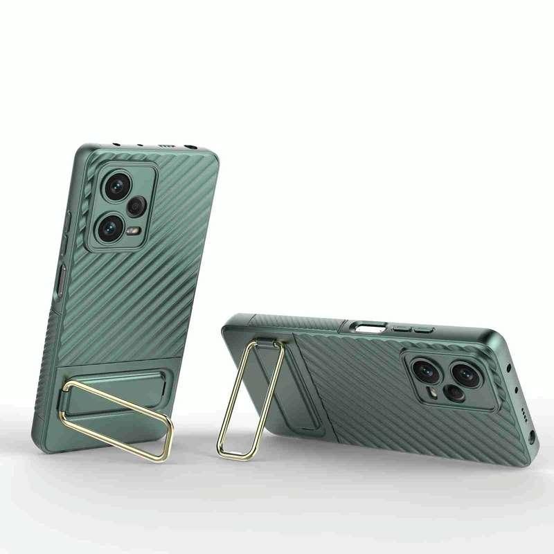 For Xiaomi Redmi Note 12 Pro+ 5G Global Wavy Textured Phone Case (Green)