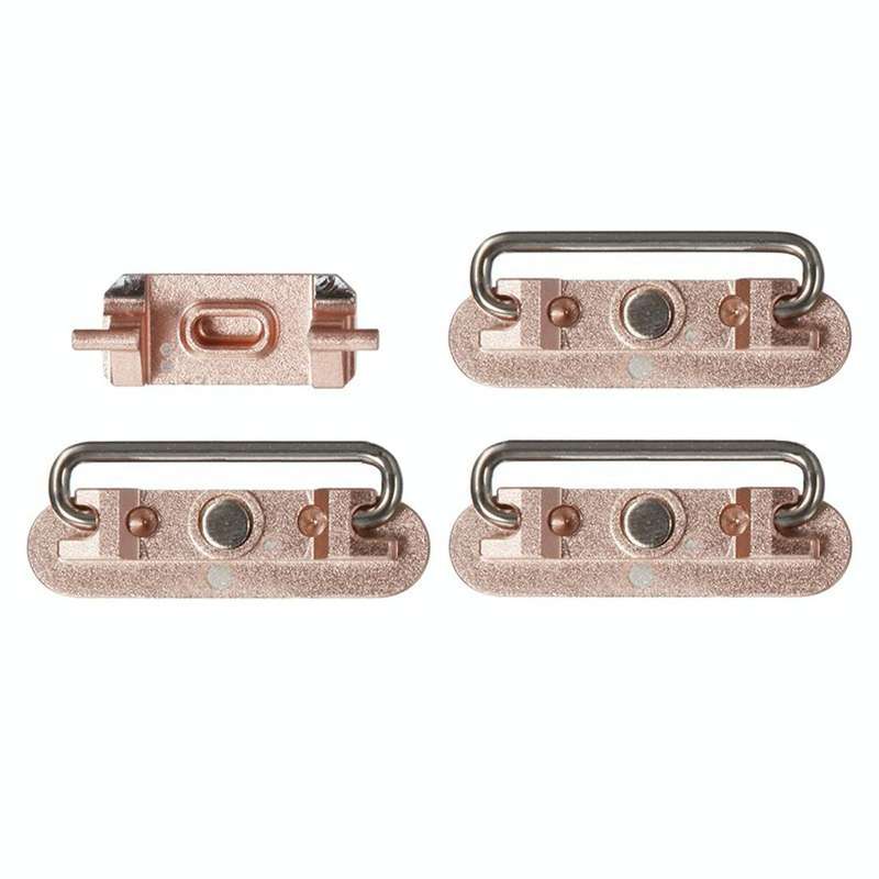 Volume Control Key + Power Button + Mute Switch Vibrator Key for iPhone 6s Plus(Rose Gold)