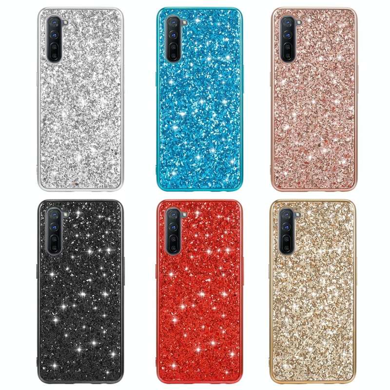 Glitter Powder Shockproof TPU Protective Case(Red)