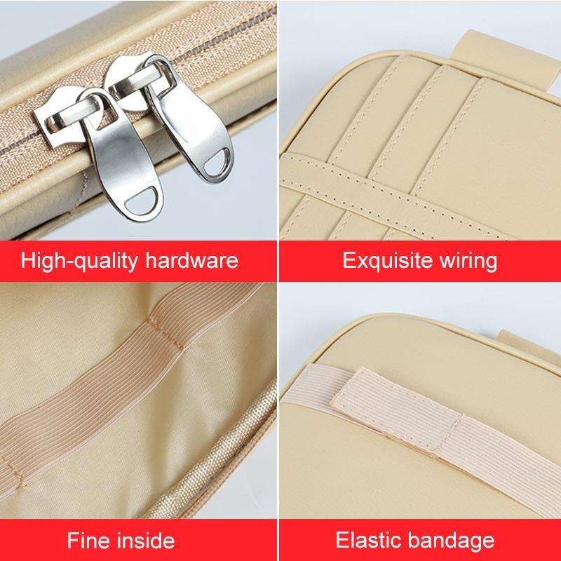 Universal Car Multi-functional Sun Visor Card Clip Bags Glasses Bill Clip Holder (Grey)
