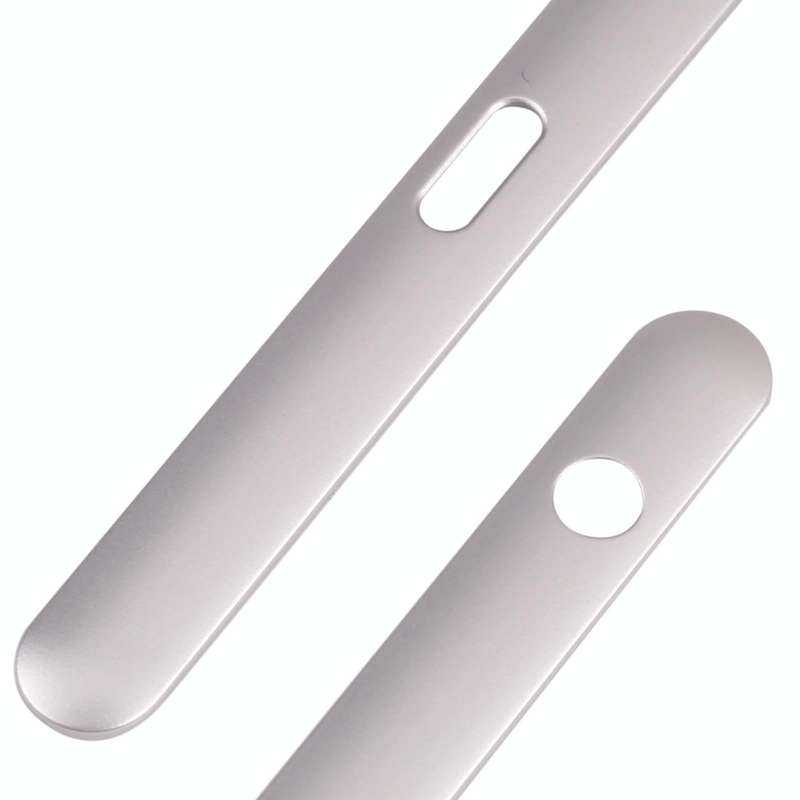 1 Pair Upper and Lower Part Sidebar For Sony Xperia XZ1(Silver)