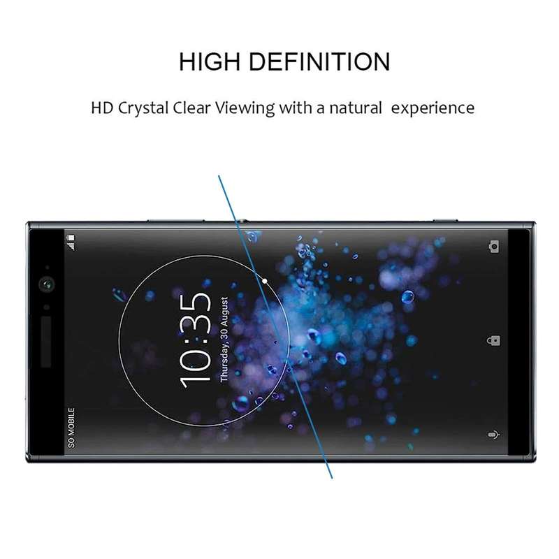 For Sony Xperia XA2 Plus 3D Curved Edge Full Screen Tempered Glass Film