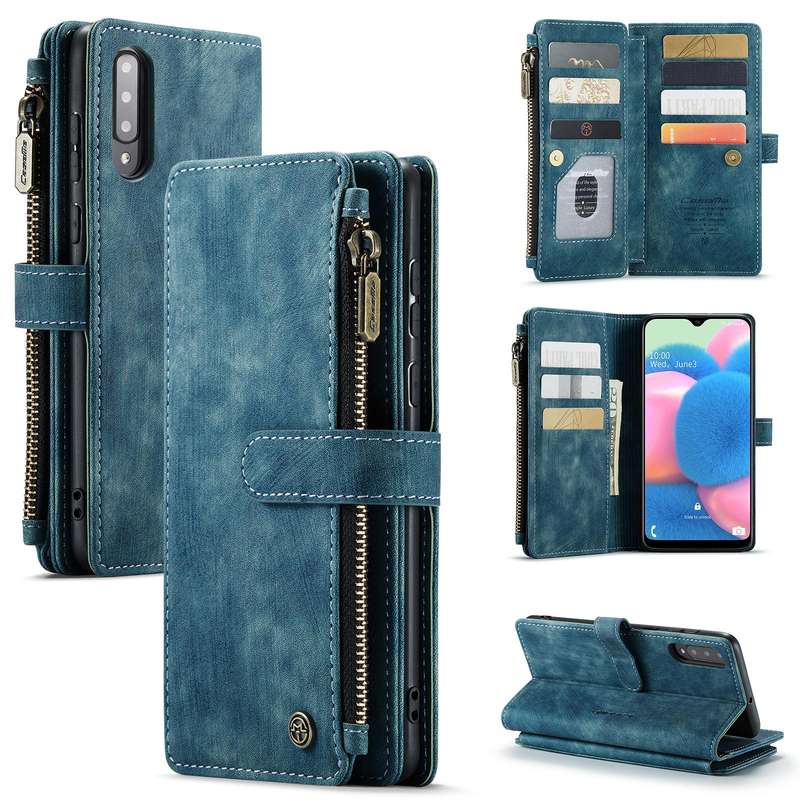 For Samsung Galaxy A30s / A50s / A50 CaseMe-C30 Multifunctional Horizontal Flip PU + TPU Phone Ca...