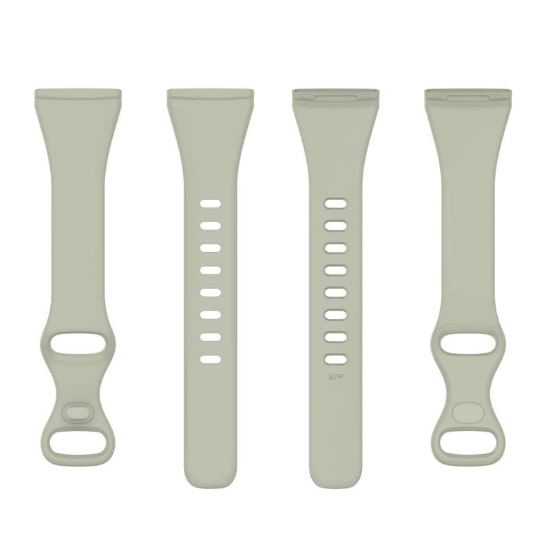 For Fitbit Versa 4 / Versa 3 / Sense Universal TPU Watch Band, Size:L(Rock Grey)