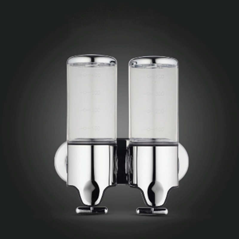 Dual Hotel Shower Manual Dispenser Wall Mounted Washing Liquid Shampoo Soap Bottle, Capacity: 100...
