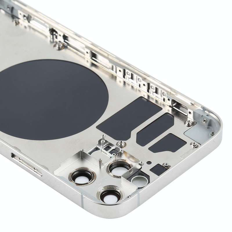 Back Housing Cover with SIM Card Tray & Side  Keys & Camera Lens for iPhone 12 Pro(White)