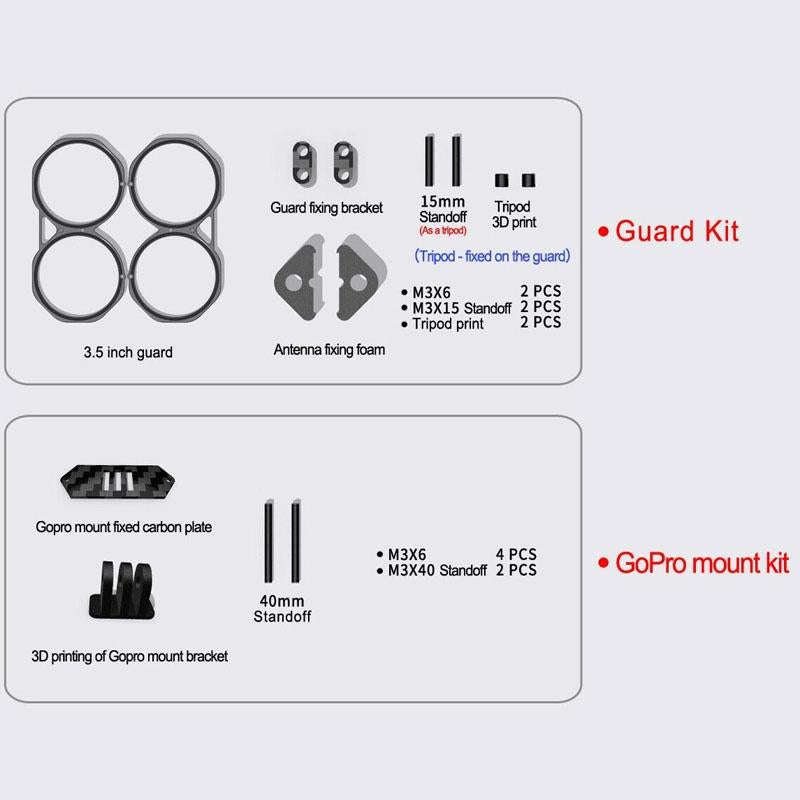 Suitable for DJI Avata 3.5-inch Upgrade Frame Kit, Style: Rack