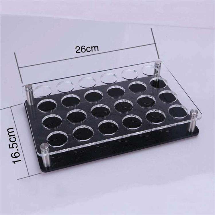 Acrylic Round Hole Wine Glass Storage Rack, Layer (specification): 24 Grids