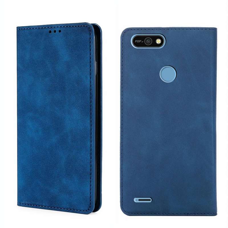 For Tecno Pop 2/Pop 2F/Pop 2 Pro/Pop 2 Power/Itel P13 Skin Feel Magnetic Horizontal Flip Leather ...