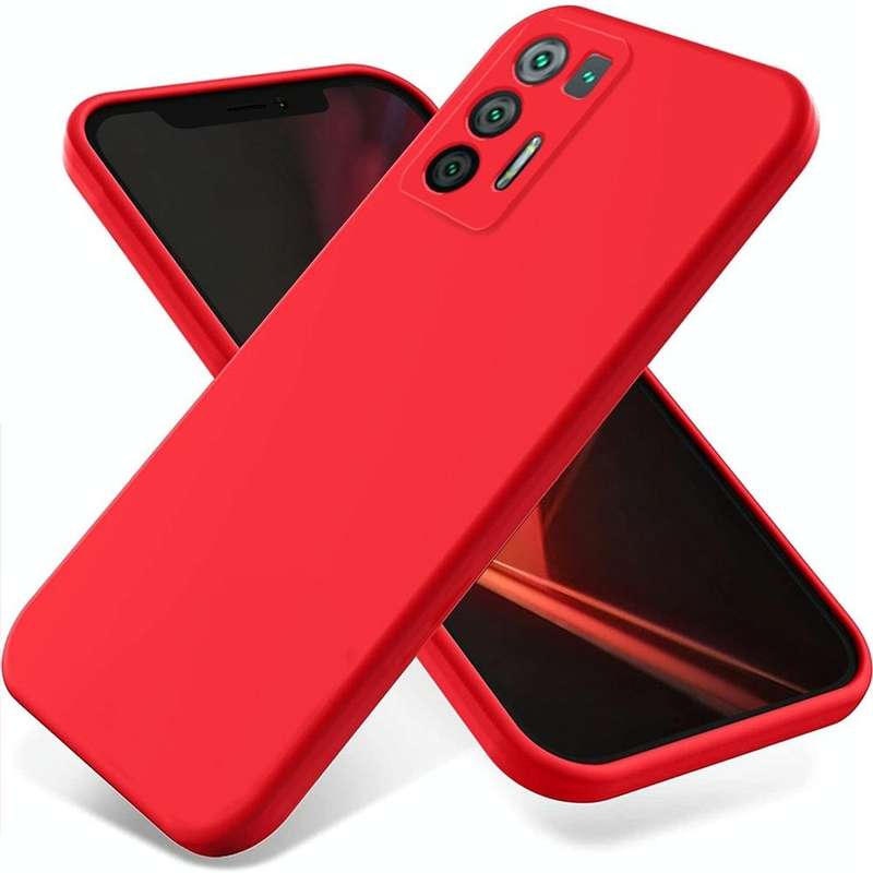For Hisense Infinity H50S 5G Pure Color Liquid Silicone Shockproof Phone Case(Red)