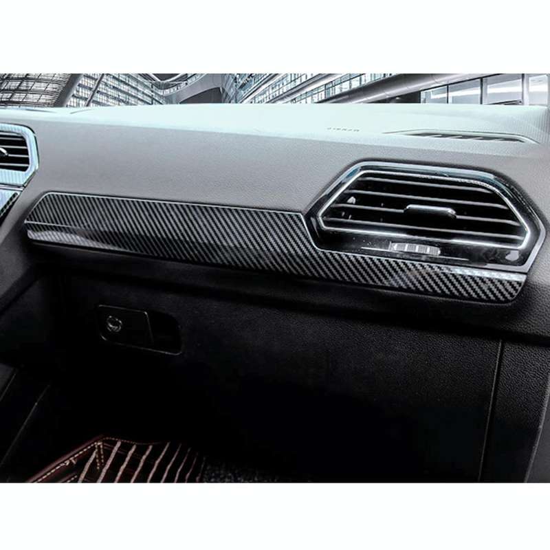 Car Carbon Fiber Dashboard Decorative Strip for Volkswagen Tiguan L