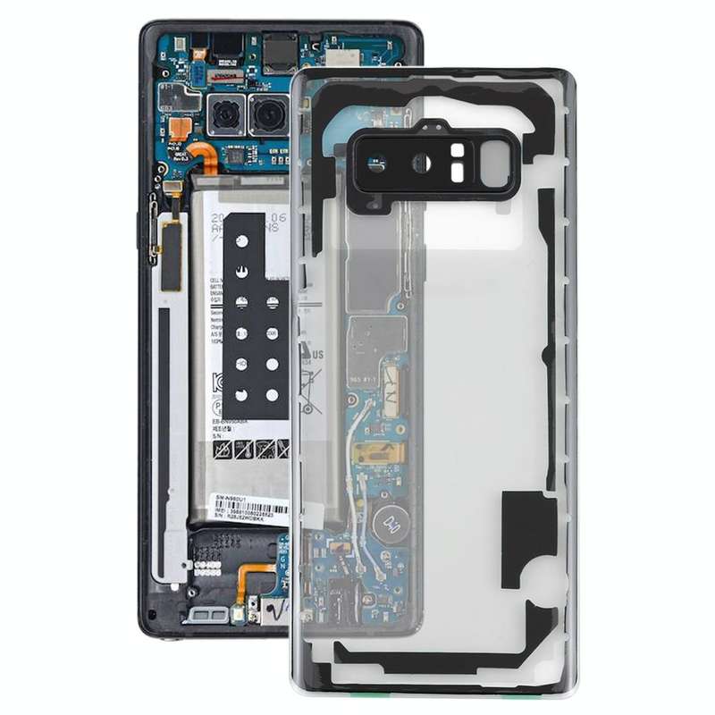 For Samsung Galaxy Note 8 / N950F N950FD N950U N950W N9500 N950N Transparent Battery Back Cover w...