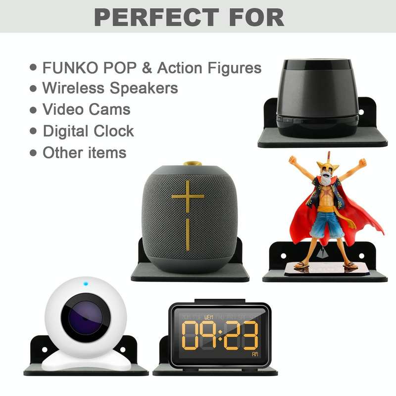 Bluetooth Speaker Wall Storage Bracket Bedside Speaker Phone Charging Bracket(Black)