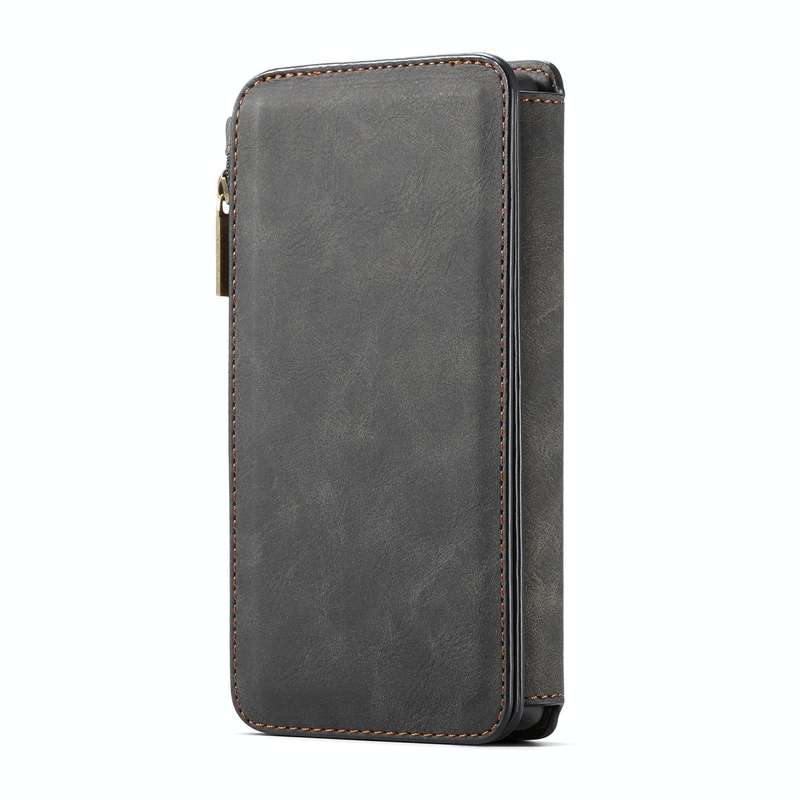 For Samsung Galaxy S22 Ultra 5G CaseMe-007 Detachable Multifunctional Leather Phone Case(Black)