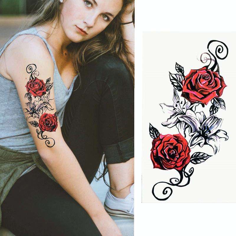 2 PCS Small Full Arm Temporary Waterproof Tattoo Stickers(xqb012)