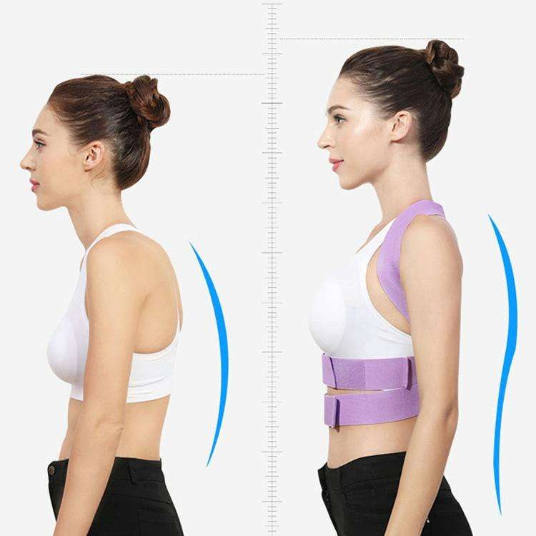 Humpback Correction Belt Back Posture Corrector, Specification: S(050 Adult Gray)