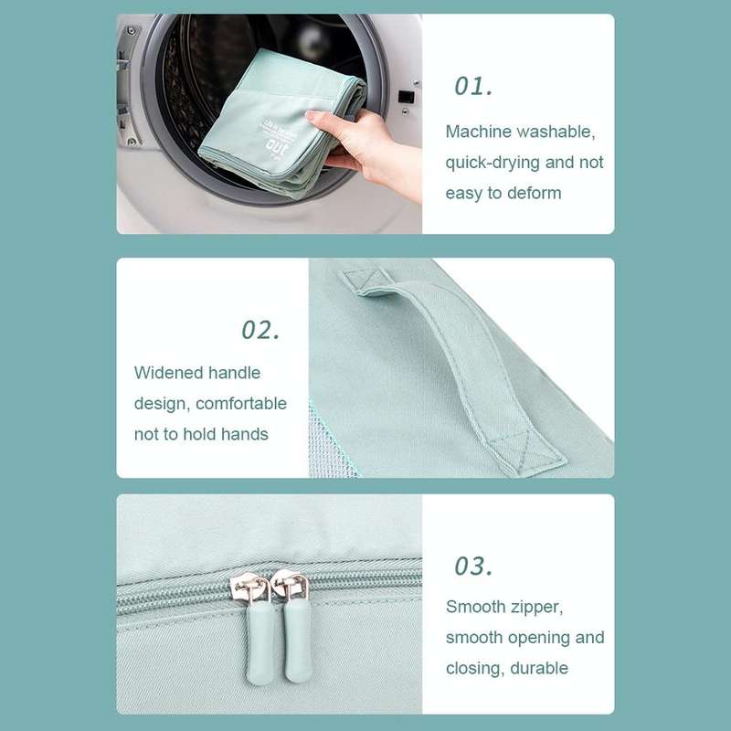 RH2203 6 In 1 Travel Portable Storage Bag Set Without Suitcase(Navy Blue)
