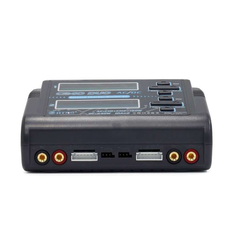HTRC C240 Balanced Lithium Battery Charger Remote Control Airplane Toy Charger, Specification:EU ...