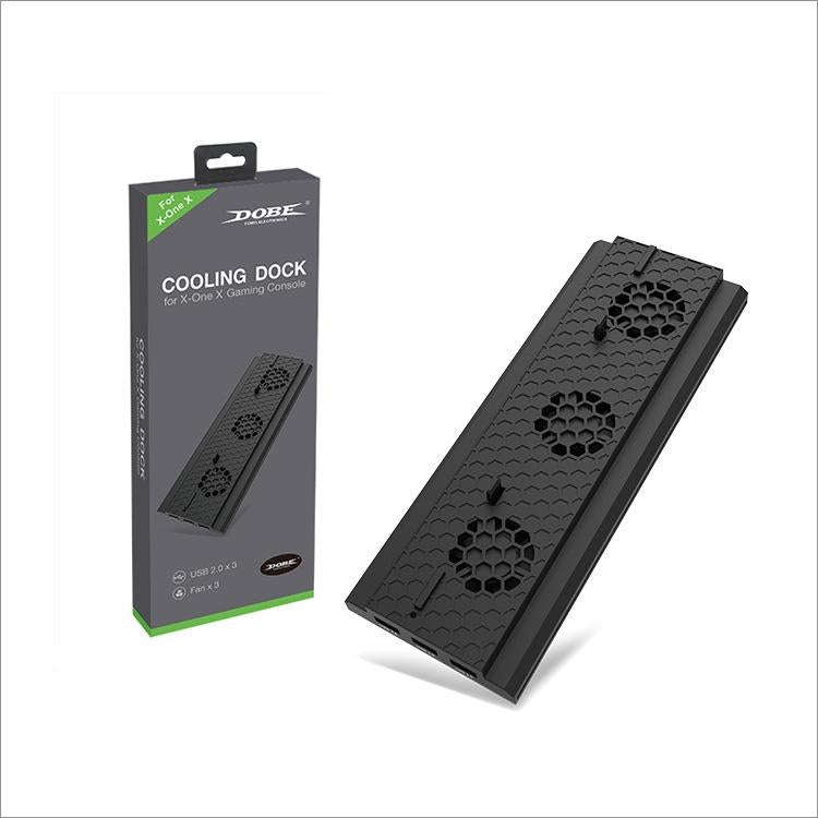 DOBE TYX-1768 Heat Dissipate Vertical Stand Base Cooling Dock Cooling Fan Bracket for Xbox One X ...