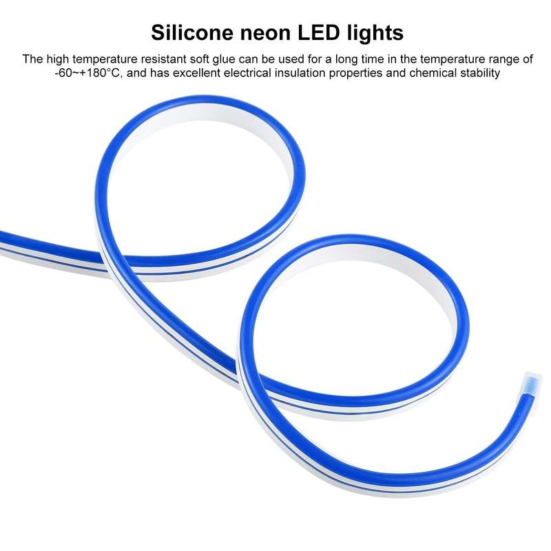 CJ-1206 12V 6A 5m IP65 Waterproof Silicone Neon LED Strip Light(Blue)