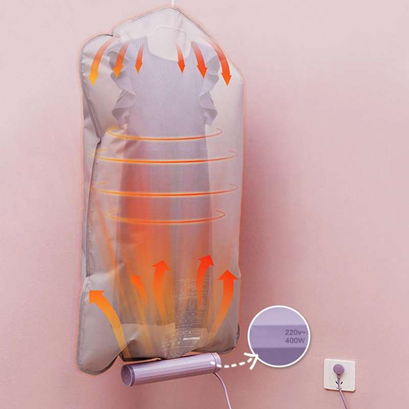 ACA AD-X40 Mini Portable Timing Home Dryer Multifunctional Clothes Dryer, CN Plug(White)
