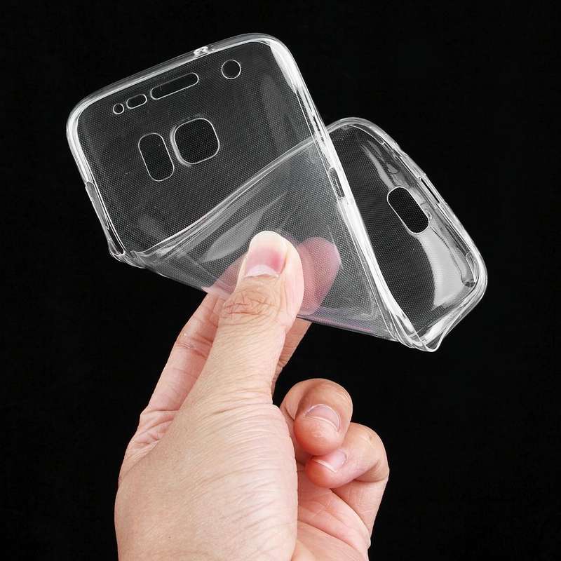 For Galaxy S7 Edge / G935 0.75mm Double-sided Ultra-thin Transparent TPU Protective Case (Transpa...