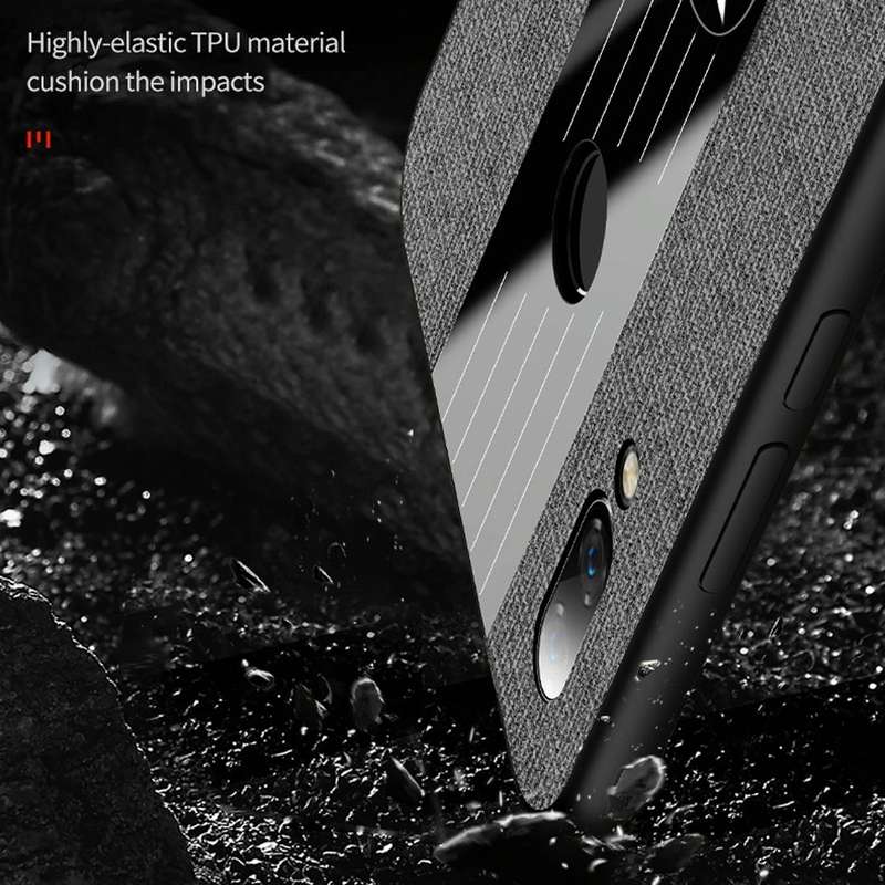 For Huawei nova 3i XINLI Stitching Cloth Textue Shockproof TPU Protective Case(Black)