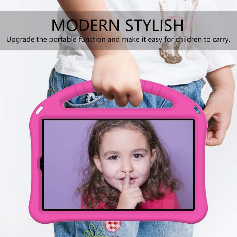 For Samsung Galaxy Tab A 10.1 (2019) T510 EVA Flat Anti Falling Protective Case Shell with Holder...