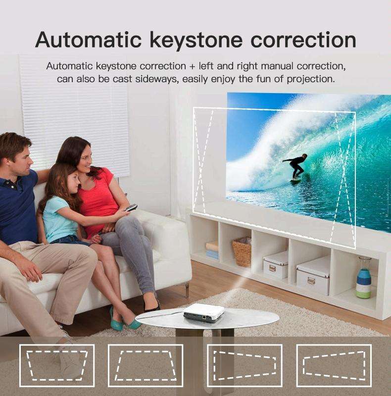 WOWOTO H10S TIDLP DMD 0.45 inch 1280 x 800 4K 500ANSI RGB LED Smart Projector(UK Plug)