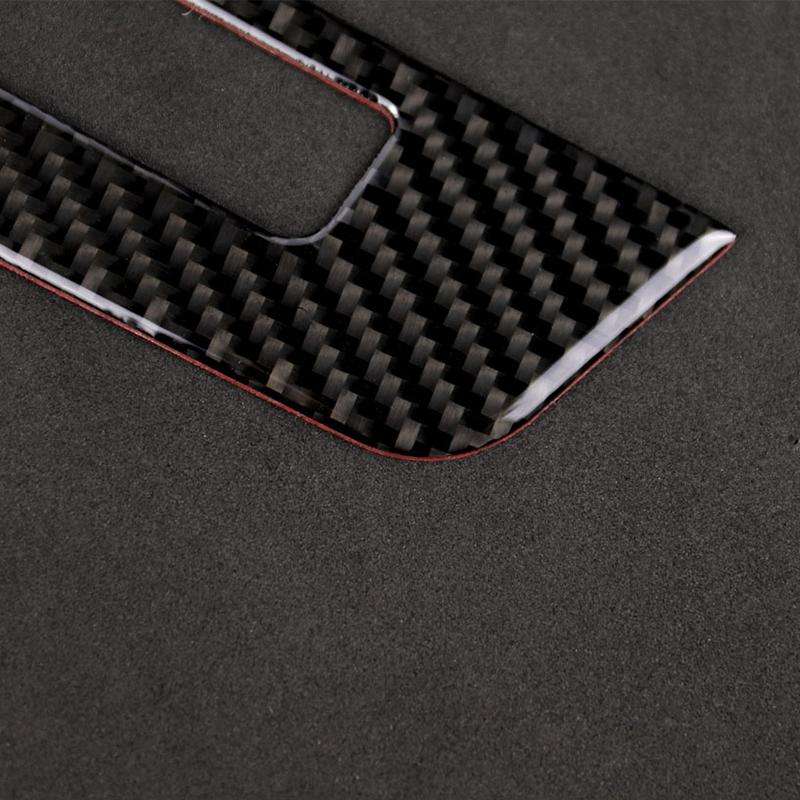 Car Carbon Fiber Central Control CD Panel Decorative Sticker for Mercedes-Benz W204 2011-2013 7-b...