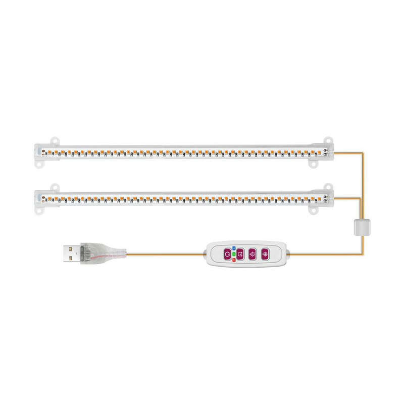 LED Plant Growth Lamp Time Potted Plant Intelligent Remote Control Cabinet Light, Style: 30cm Two...