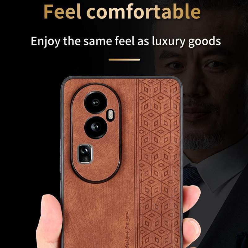 For OPPO A78 4G AZNS 3D Embossed Skin Feel Phone Case(Black)