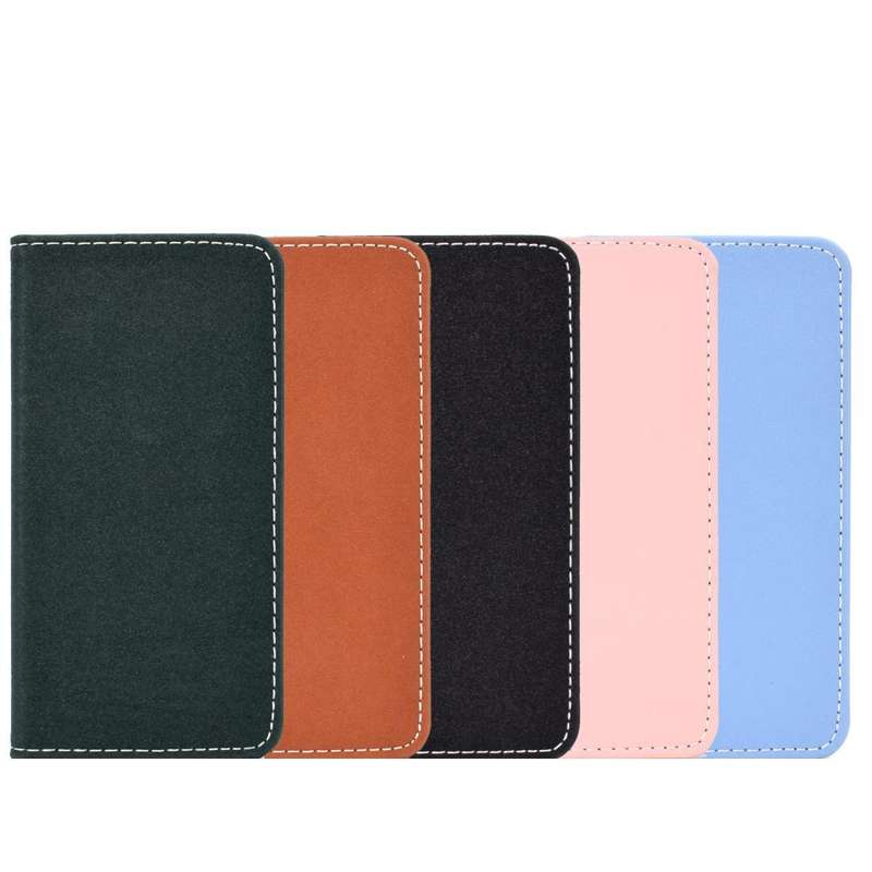 For Galaxy A30 Solid Color Magnetic Horizontal Flip Leather Case with Card Slot & Holder(Black)
