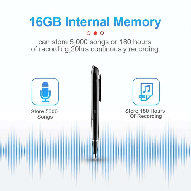 Q9 AI Intelligent High-definition Noise Reduction Conference Recording Pen Voice Control Recorder...