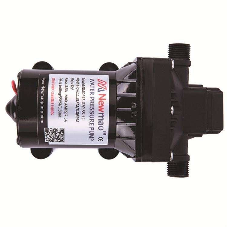 Newmao Reciprocating Diaphragm Pump DC Small Water Pump, EU Plug(DC 12V)