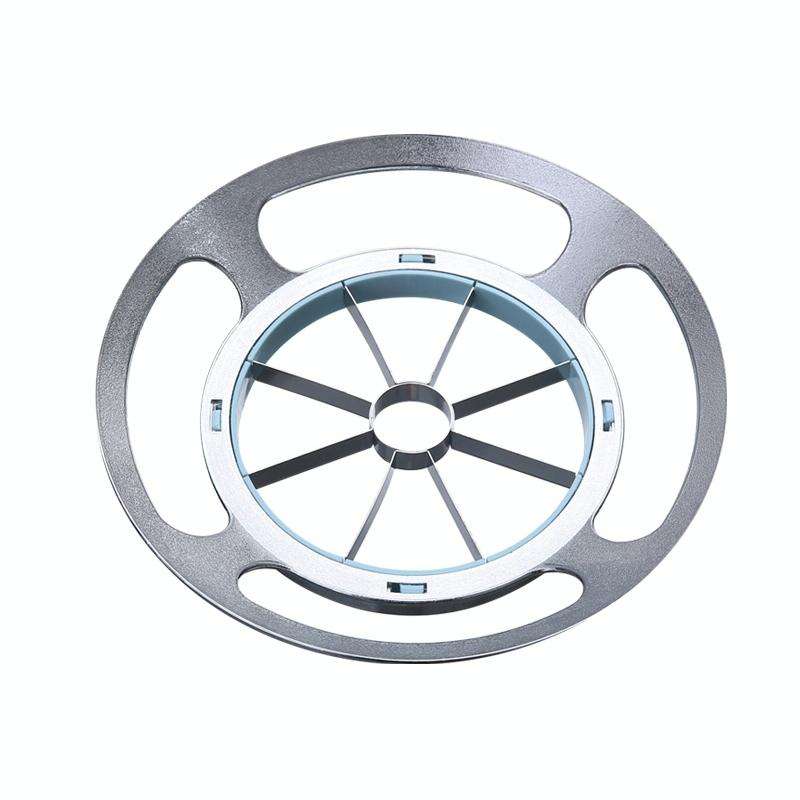 Stainless Steel Round Apple Slicer Fruit Divider, Color: 8 Cut (Blue)