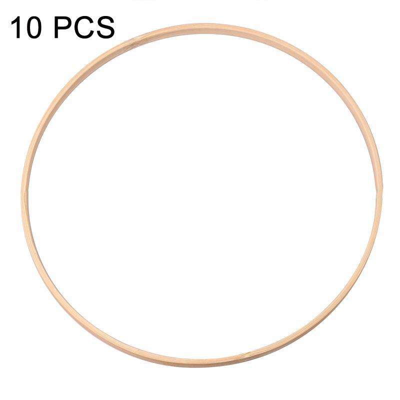 10 PCS Bamboo Circle Fan Frame Dream Catcher Making Circle Material, Size: 26cm(Inner Ring)
