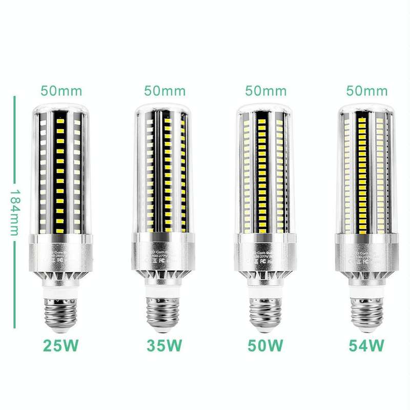 5730 LED Corn Lamp Factory Warehouse Workshop Indoor Lighting Energy Saving Corn Bulb, Power: 54W...