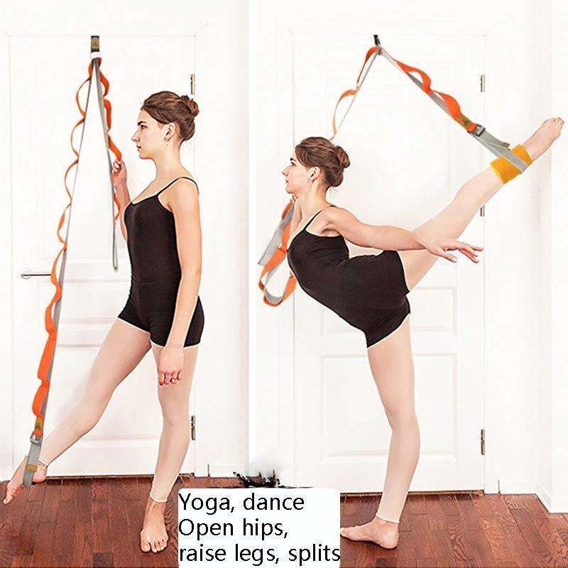 Taekwondo Ballet Dance Yoga Supplies Horizontal Open Rigid Strips Stretching Fork Training Belt(B...