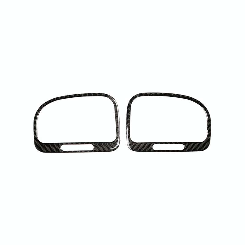 Carbon Fiber Car Left Right Air Outlet Decorative Sticker for Volkswagen Golf 6 2008-2012