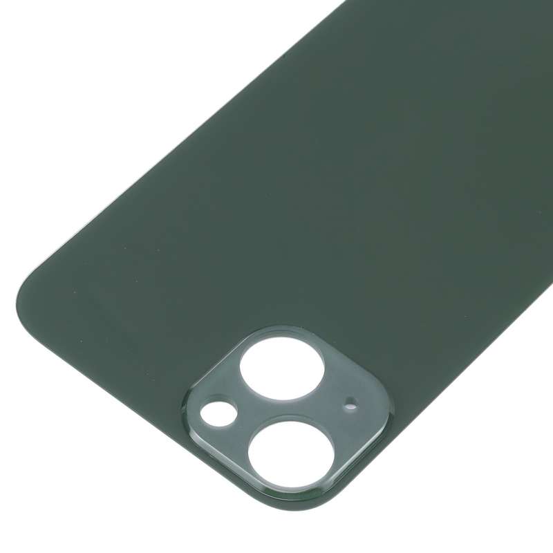 Easy Replacement Big Camera Hole Glass Back Battery Cover for iPhone 13(Green)