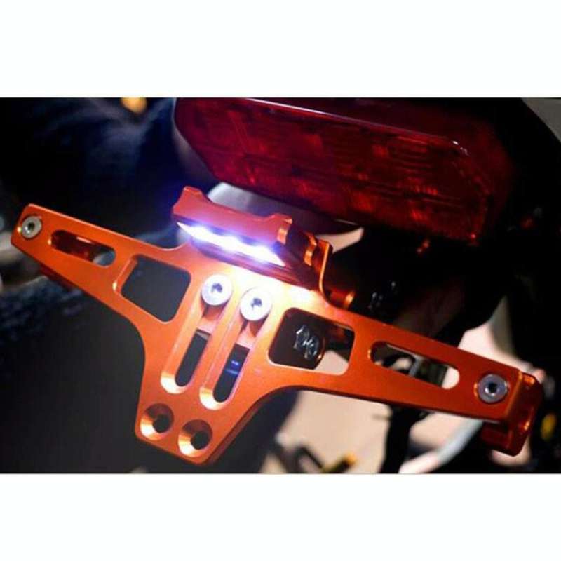 LPF013 Motorcycle Modification Accessories Universal Aircraft Shape Aluminum Alloy License Plate ...