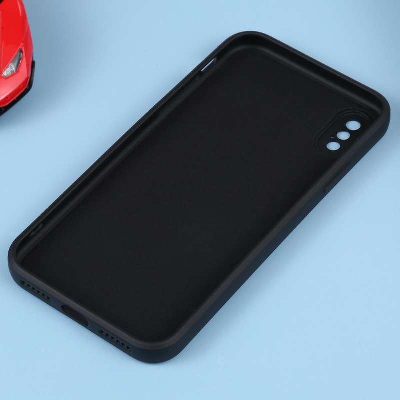 For iPhone XS Max Liquid Silicone Full Coverage Shockproof Magsafe Phone Case(Black)