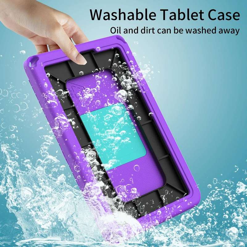 For Lenovo Tab M8 TB-8505 EVA + PC Shockproof Tablet Case without Waterproof Frame(Purple)
