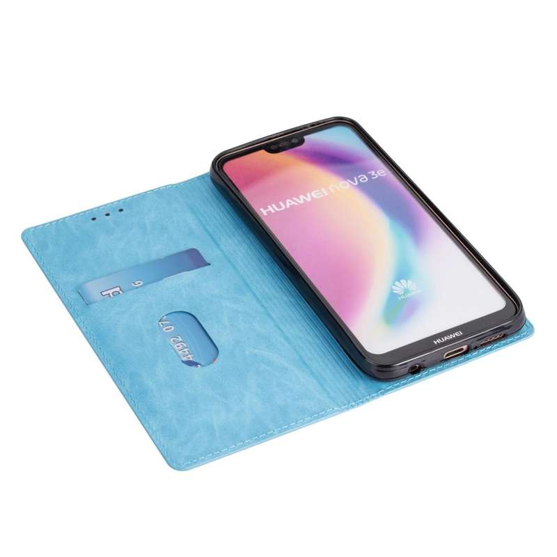 For Huawei P20 Lite Ultrathin Glitter Magnetic Horizontal Flip Leather Case with Holder & Card Sl...