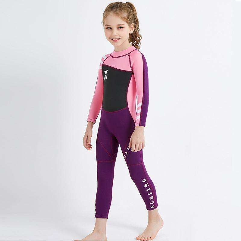 DIVE & SAIL WS-18818 Children Diving Suit One-piece Warm Snorkeling Surfing Anti-jellyfish Swimsu...