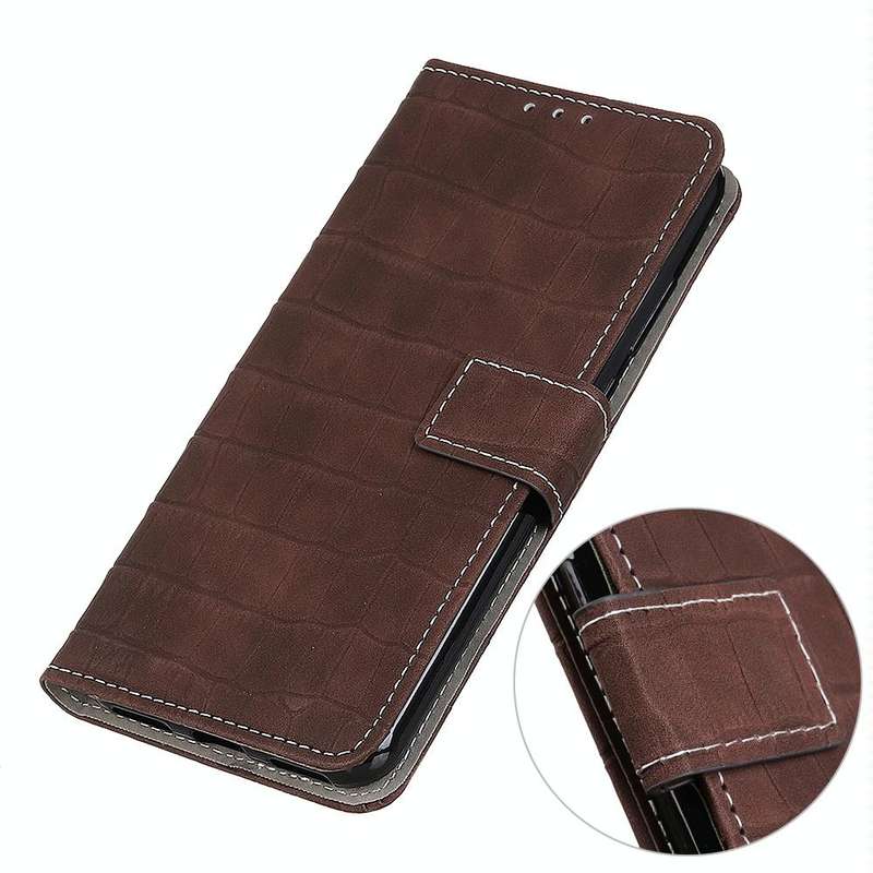 For Xiaomi Redmi 10 / Redmi Note 11 4G Magnetic Crocodile Texture Horizontal Flip Leather Case wi...